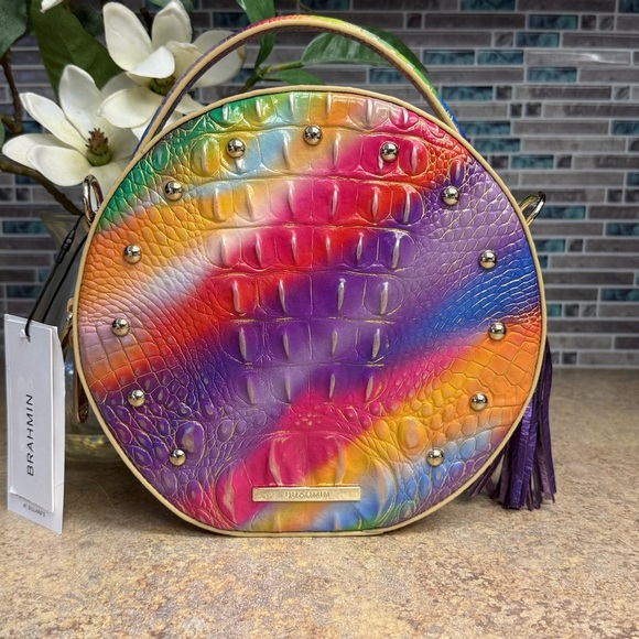 NWT Brahmin Lane Multi Gumdrop purse - Picture 2 of 7